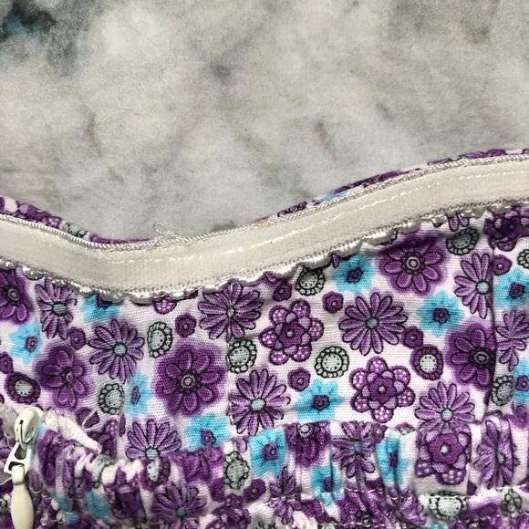 Rue 21 Purple Floral Strapless Dress - Picture 5 of 8